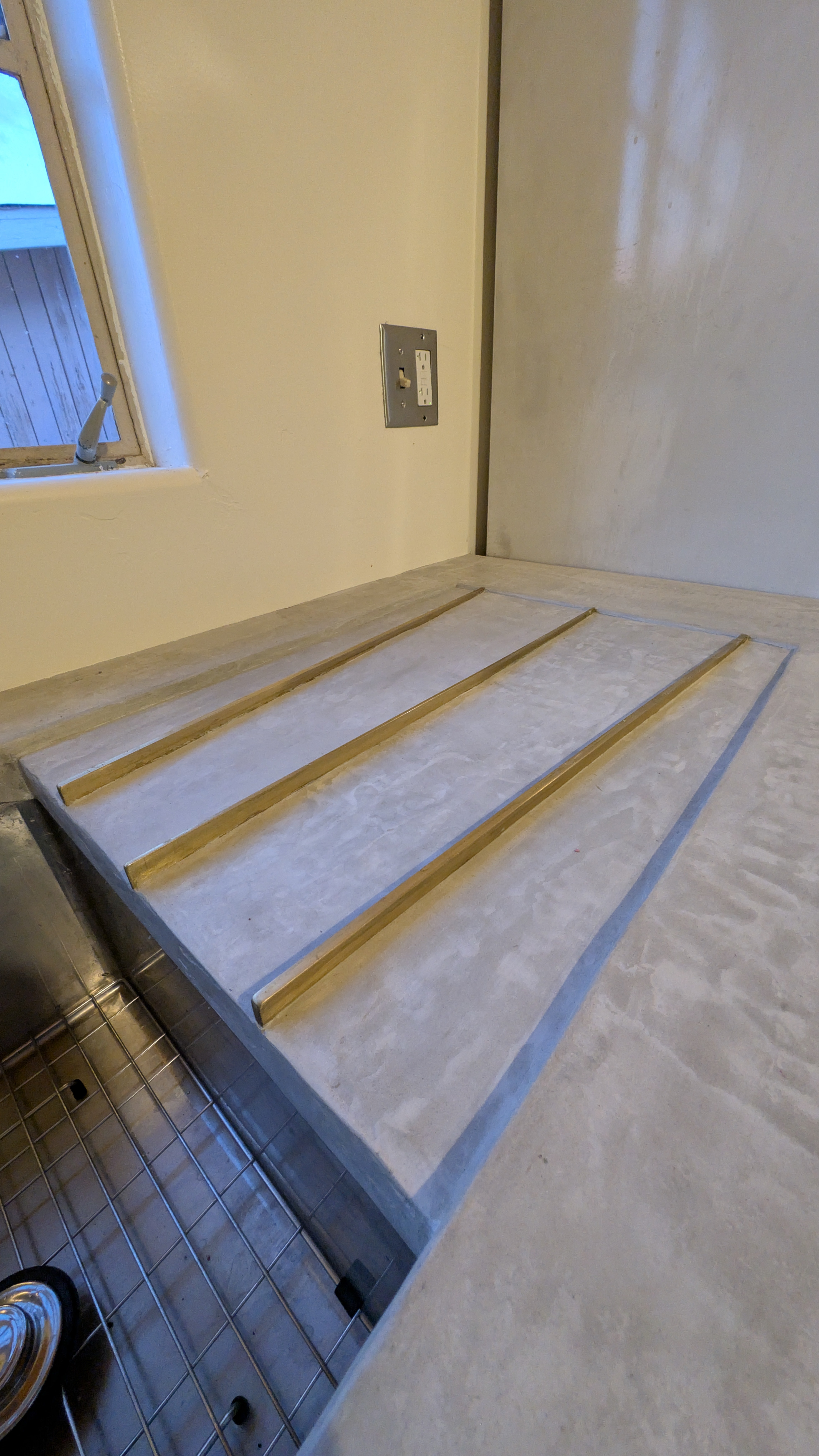 Custom rich wood dual vanity