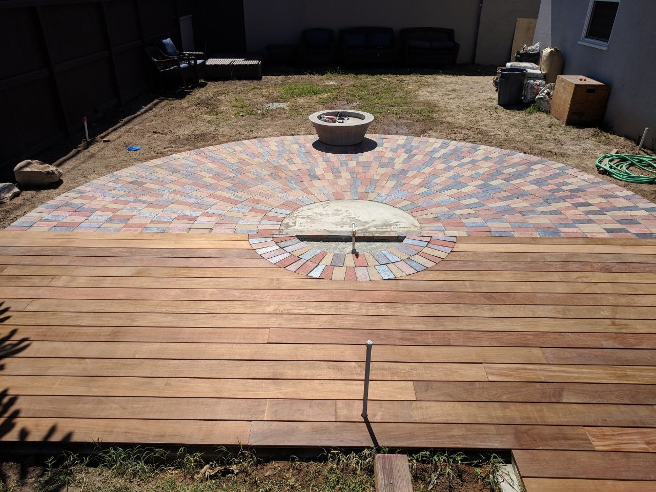 Completed brick masonry circle